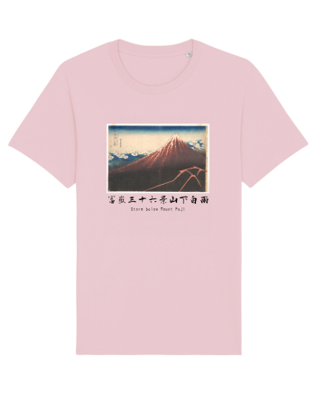 Storm below Mount Fuji (text negru) Cotton Pink