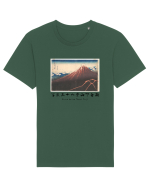 Storm below Mount Fuji (text negru) Tricou mânecă scurtă Unisex Rocker