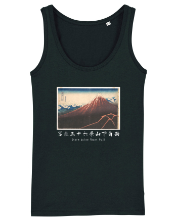 Storm below Mount Fuji (text alb) Black
