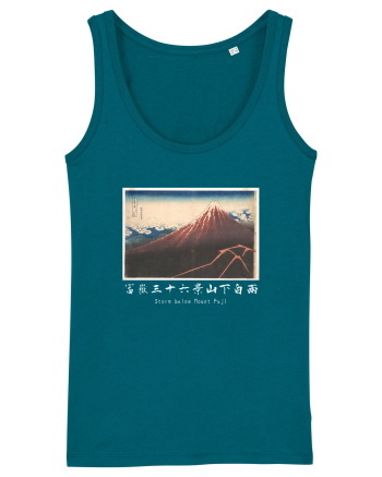 Storm below Mount Fuji (text alb) Ocean Depth