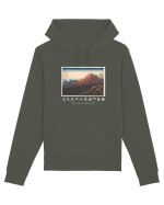 Storm below Mount Fuji (text alb) Hanorac Unisex Drummer