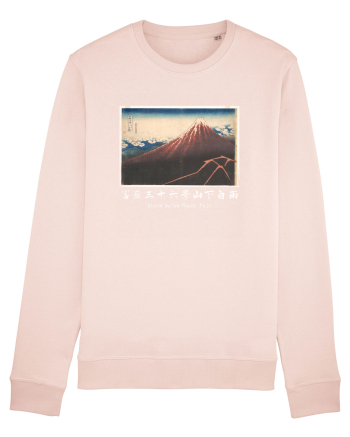 Storm below Mount Fuji (text alb) Candy Pink