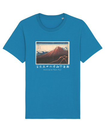 Storm below Mount Fuji (text alb) Azur