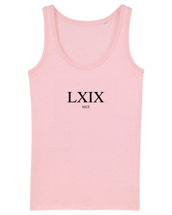 Cifre Romane (LXIX) Nice (negru) Cotton Pink