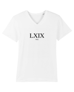 Cifre Romane (LXIX) Nice (negru) Tricou mânecă scurtă guler V Bărbat Presenter