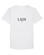 Cifre Romane (LXIX) Nice (negru) Tricou mânecă scurtă guler larg Bărbat Skater