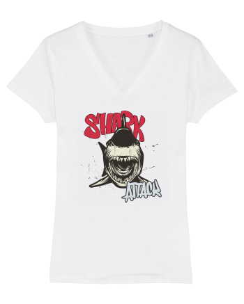 Shark attack White