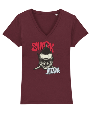 Shark attack Burgundy