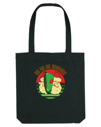 Funny Santa Claus Alien Black