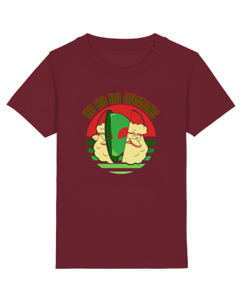 Funny Santa Claus Alien Burgundy