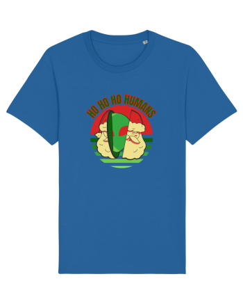 Funny Santa Claus Alien Royal Blue