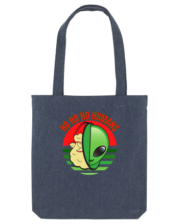 Funny Santa Claus Alien Midnight Blue