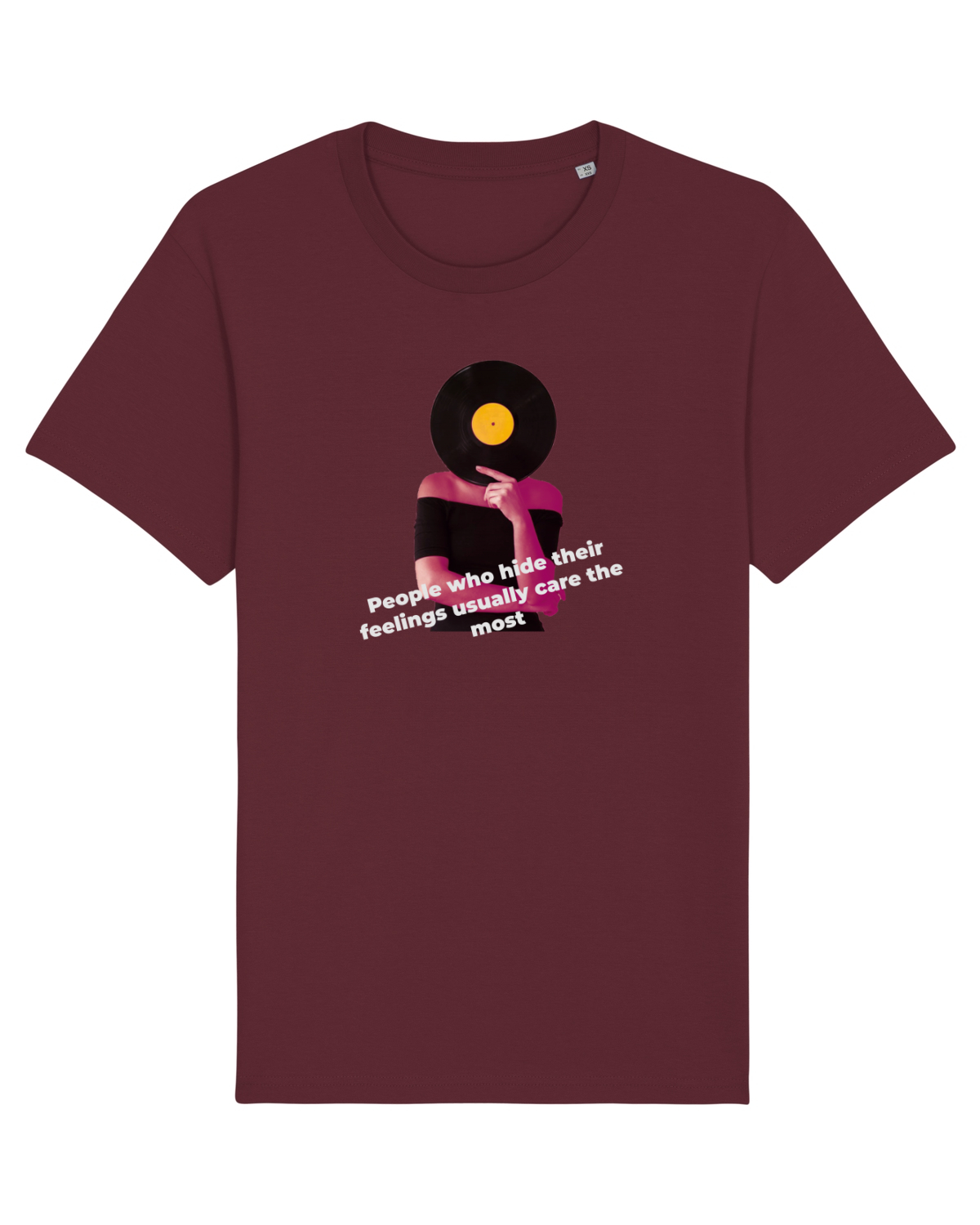 Tricou mânecă scurtă Unisex Rocker Burgundy