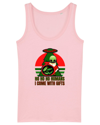 Funny Santa Claus Alien Cotton Pink