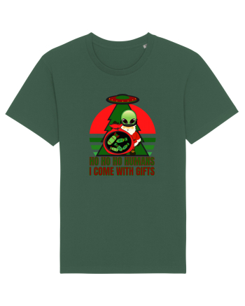 Funny Santa Claus Alien Bottle Green