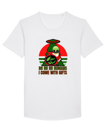 Funny Santa Claus Alien White