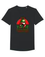 Funny Santa Claus Alien Tricou mânecă scurtă guler larg Bărbat Skater