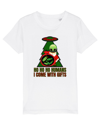 Funny Santa Claus Alien White