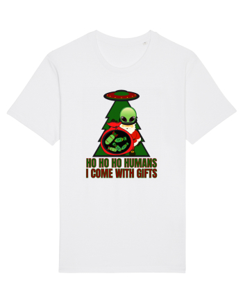 Funny Santa Claus Alien White