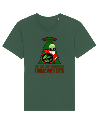 Funny Santa Claus Alien Bottle Green