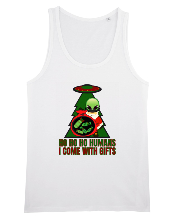 Funny Santa Claus Alien White