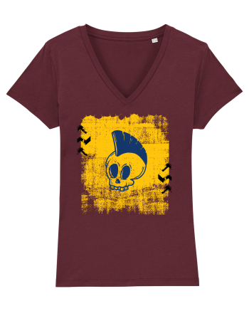 Punk skull Burgundy