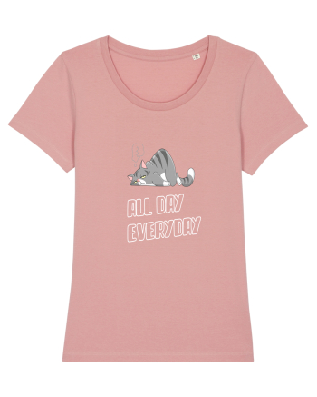 Funny Cool Lazy Cat Canyon Pink
