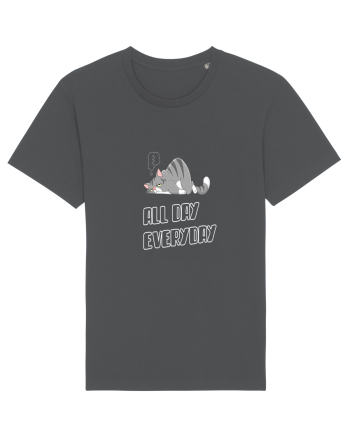 Funny Cool Lazy Cat Anthracite