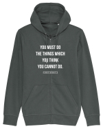 Do the things you think you cannot do Hanorac cu fermoar Unisex Connector
