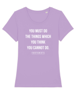 Do the things you think you cannot do Tricou mânecă scurtă guler larg fitted Damă Expresser