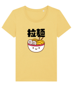 Ramen Bowl Kanji (negru) Tricou mânecă scurtă guler larg fitted Damă Expresser