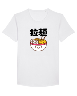 Ramen Bowl Kanji (negru) Tricou mânecă scurtă guler larg Bărbat Skater