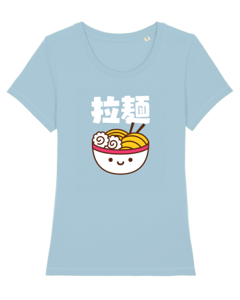 Ramen Bowl Kanji (alb) Sky Blue