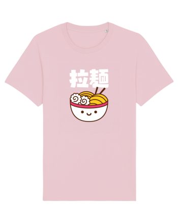 Ramen Bowl Kanji (alb) Cotton Pink