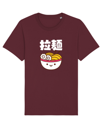 Ramen Bowl Kanji (alb) Burgundy