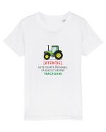 Atentie Discut  Despre Tractoare Tricou mânecă scurtă  Copii Mini Creator