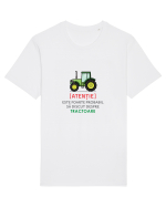Atentie Discut  Despre Tractoare Tricou mânecă scurtă Unisex Rocker