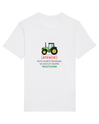 Atentie Discut  Despre Tractoare Tricou mânecă scurtă Unisex Rocker