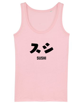 Sushi Katakana (negru) Cotton Pink