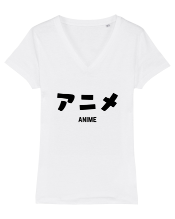 Anime Katakana (negru) White