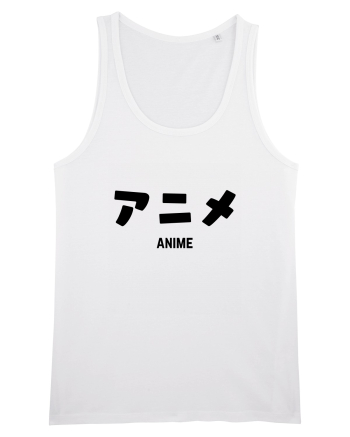Anime Katakana (negru) White