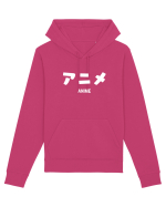 Anime Katakana (alb) Hanorac Unisex Drummer