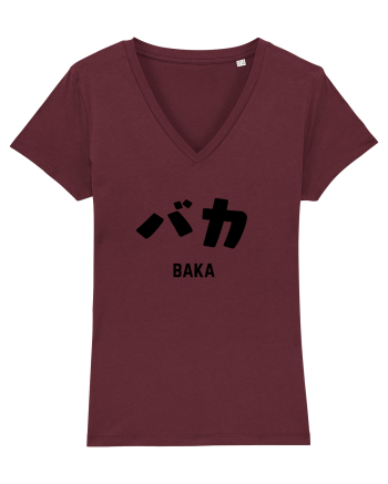 Baka Katakana (negru) Burgundy