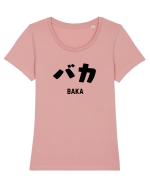 Baka Katakana (negru) Tricou mânecă scurtă guler larg fitted Damă Expresser