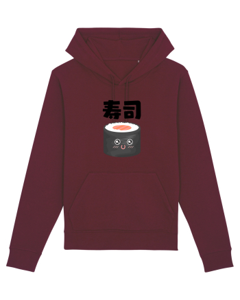 Sushi Kanji (negru) Burgundy