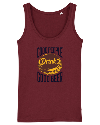 Good People drink Good Beer Burgundy