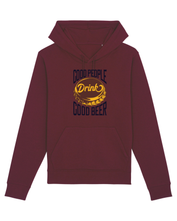 Good People drink Good Beer Burgundy