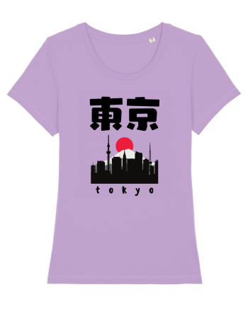Tokyo Black Silhouette Lavender Dawn