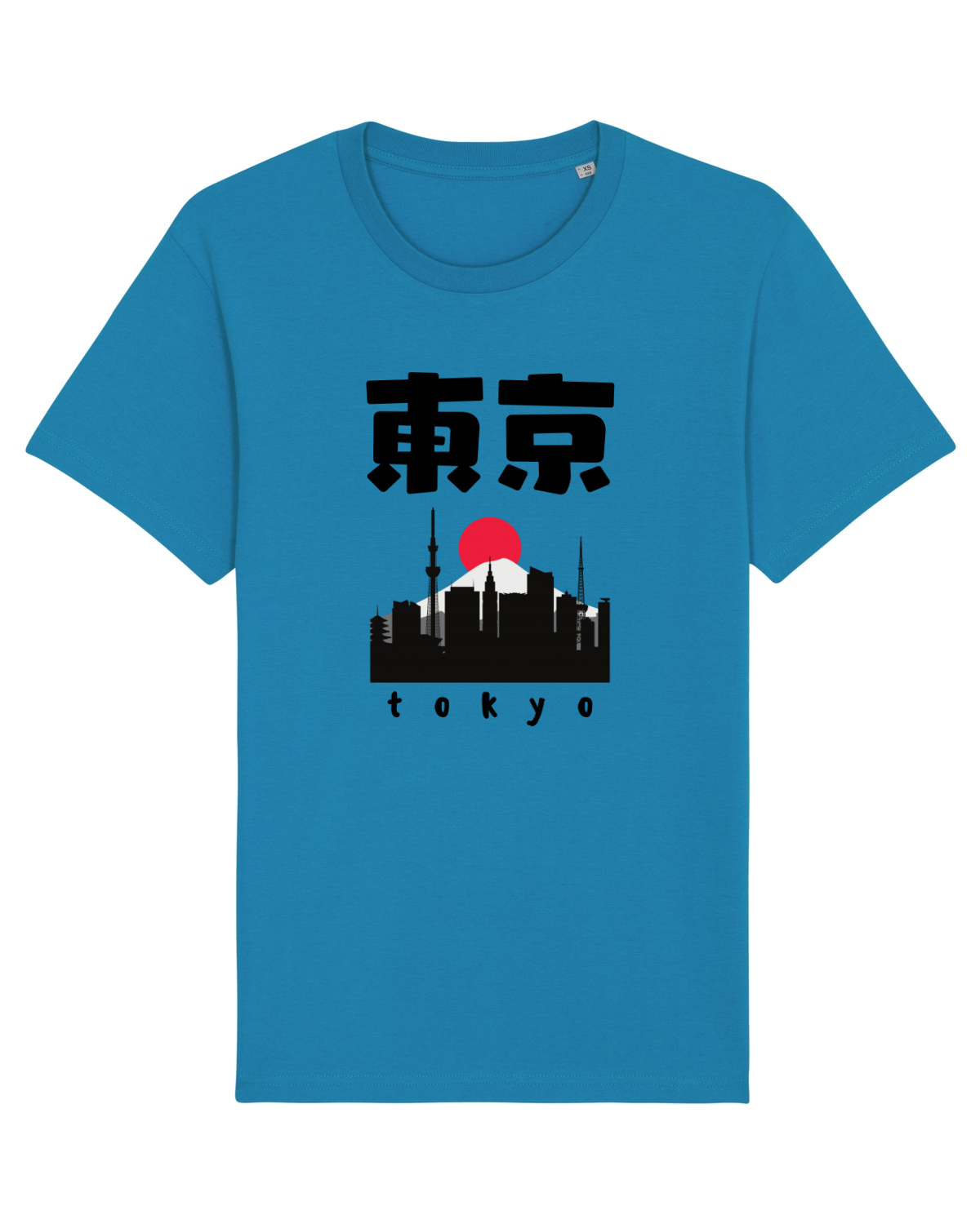 Tricou mânecă scurtă Unisex Rocker Azur