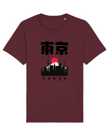 Tokyo Black Silhouette Burgundy